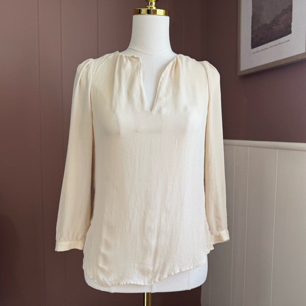 Joie Silky Pleated Blouse